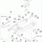 990 ADVENTURE ORANGE ABS USA CHASSIS Бугель