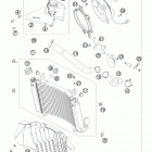 690 ENDURO USA ENGINE Система охлаждения