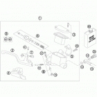 65 XC USA CHASSIS Главный цилиндр тормозной