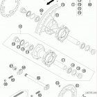 85 XC USA CHASSIS Заднее колесо