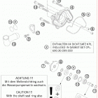 950 SUPER ENDURO R US ENGINE Водяной насос