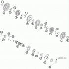 450 EXC-R USA ENGINE Трансмиссия 2-контрпривод