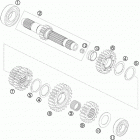 690 SMC USA ENGINE Трансмиссия-ведомый вал