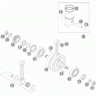 125 SX Коленвал и поршень
