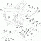 50 SX JUNIOR USA Рама , задняя подножка