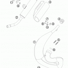 65 XC USA CHASSIS Глушитель