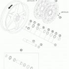 1190 RC 8 ORANGE 08 / PS 09 CHASSIS Переднее колесо