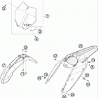 505 XC-F USA CHASSIS Обтекатель , крылья