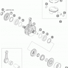 450 SX-F Коленвал и поршень