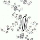 450 SX-F Газо-распределительный механизм