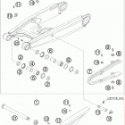 990 SUPER DUKE ORANGE USA CHASSIS Маятник