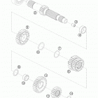 1190 RC8 USA ENGINE Трансмиссия-ведомый вал