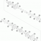 85 SX ENGINE Трансмиссия 2-контрпривод