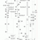 450 XC-F USA CHASSIS Передняя вилка в разборе