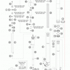 125 SX Передняя вилка в разборе