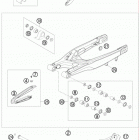 505 XC-F USA CHASSIS Бугель