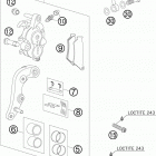 450 EXC-R USA CHASSIS Тормозной суппорт передний