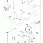990 ADVENTURE ORANGE ABS USA CHASSIS Руль