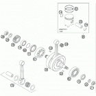 144 SX ENGINE Коленвал и поршень