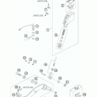 950 SUPERENDURO R CHASSIS Тормозной цилиндр задний