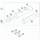 525 XC CHASSIS Глушитель