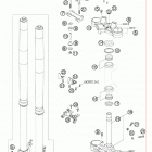 990 ADVENTURE BLACK ABS USA CHASSIS Telescopic fork