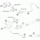 990 SUPER DUKE ANTHRAZIT USA CHASSIS Подножка