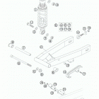 50 SX JUNIOR CHASSIS Swingarm, monoshock