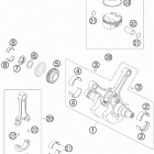 990 SUPERDUKE USA ENGINE Коленвал и поршень