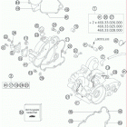 65 SX ENGINE Картер двигателя