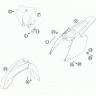 105 SX CHASSIS Обтекатель , крылья