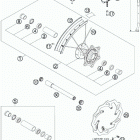 525 XC CHASSIS Переднее колесо