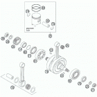 2OO XC-W ENGINE Коленвал и поршень