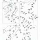 950 SUPERENDURO R CHASSIS Топливный бак , сидение
