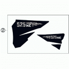 525 XC CHASSIS Наклейки