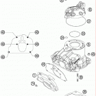 144 SX ENGINE Цилиндр,головка цилиндров