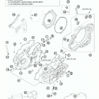 525 XC ENGINE Картер двигателя