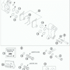 50 SX JUNIOR CHASSIS Brake calip er front