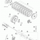 505 SX-F ENGINE Сцепление
