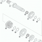 250 XCF-W ENGINE Трансмиссия 1