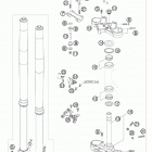 990 ADVENTURE ORANGE ABS USA CHASSIS Telescopic fork