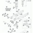 105 SX CHASSIS Swingarm, monoshock