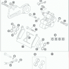 105 SX CHASSIS Тормозной суппорт задний