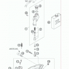 525 XC CHASSIS Тормозной цилиндр задний