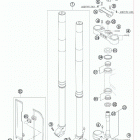 250 XCF-W CHASSIS Передняя вилка