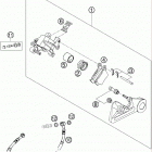 450 SX-F CHASSIS Тормозной суппорт задний