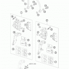 990 ADVENTURE BLACK ABS USA CHASSIS Передний тормозной суппорт