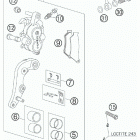 400 XC-W -EXC CHASSIS Brake calip er front