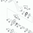 300 XC ENGINE Кик стартер