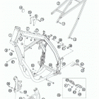 250 XCF-W CHASSIS Frame, su b frame